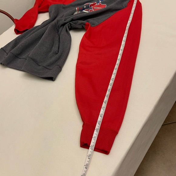 Dynasty Baseball Under Armor hoodie grey and red size XL/TG/EG - Picture 10 of 14